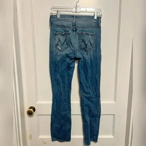 Mother The Mid Rise Dazzler Ankle in Cut & Paste Jeans Size 25 $228 - Picture 7 of 7